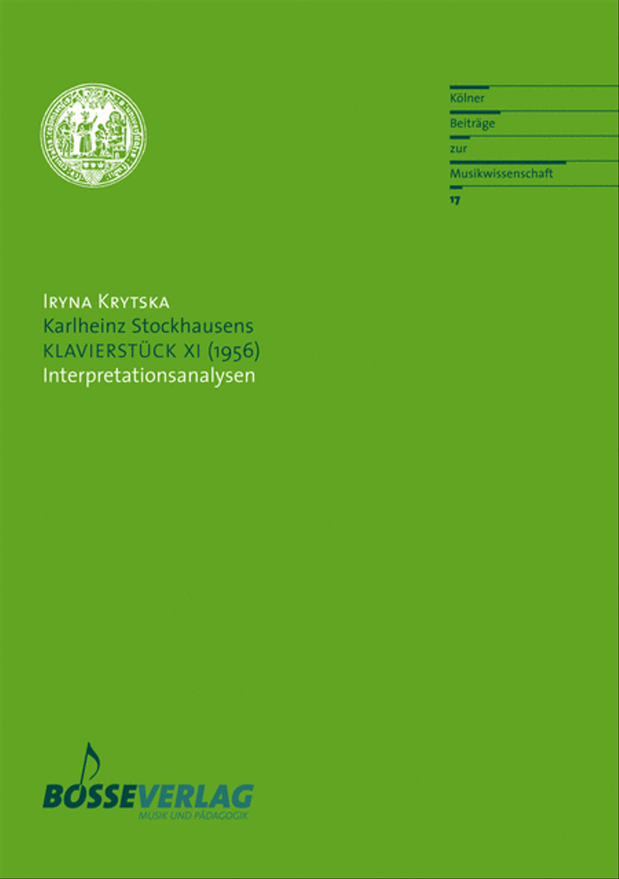 Karlheinz Stockhausens KLAVIERSTÜCK XI (1956) Piano scores gallery preview page 1