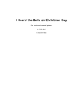 I Heard the Bells on Christmas Day (vocal solo and piano)