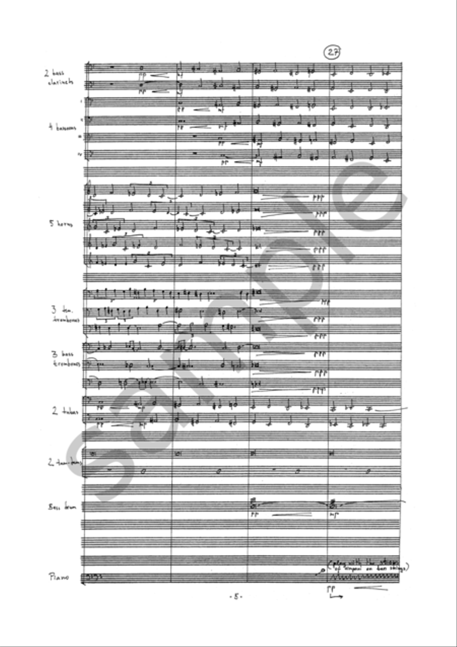 In Memory of Clear Water Piano scores gallery preview page 6