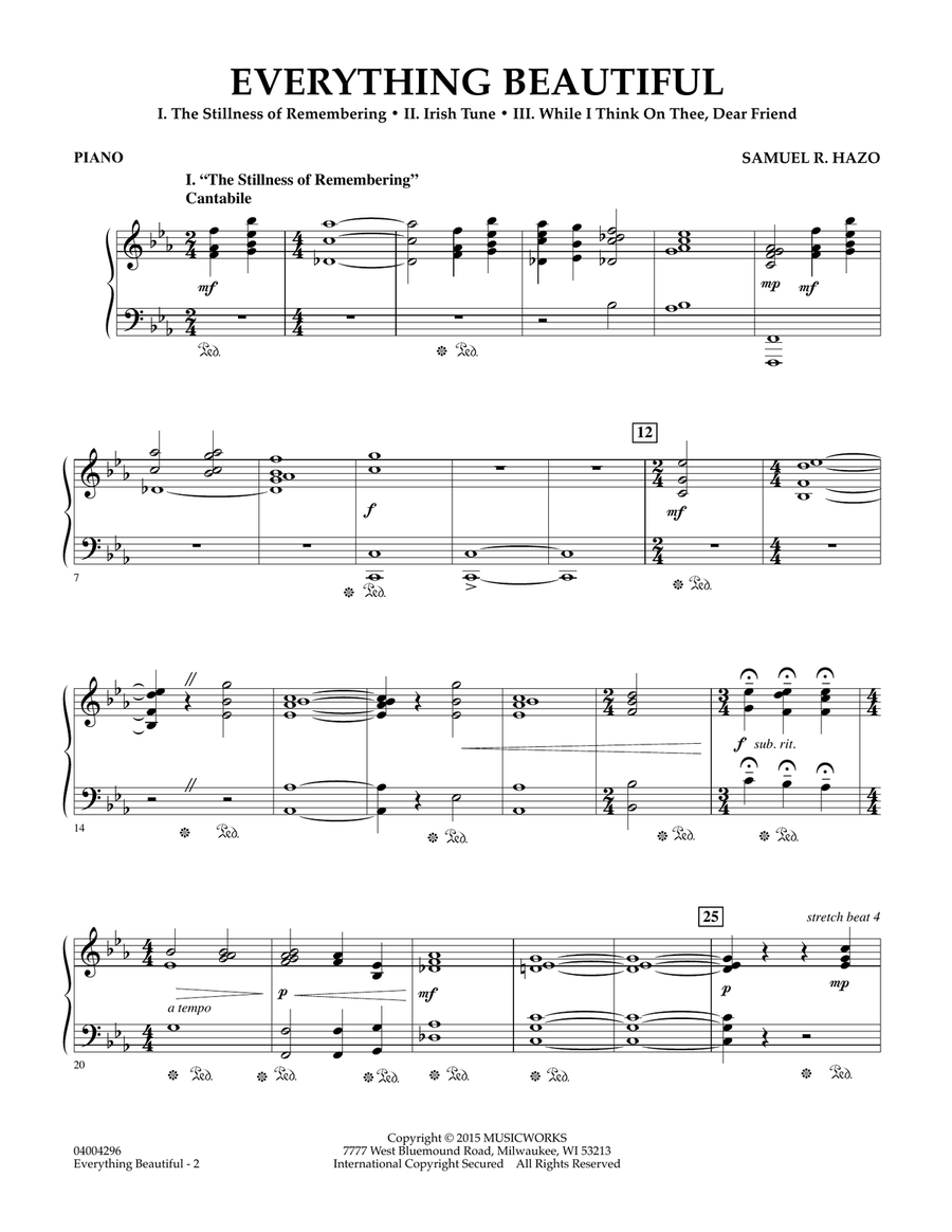 Everything Beautiful - Piano Concert Band scores gallery preview page 2