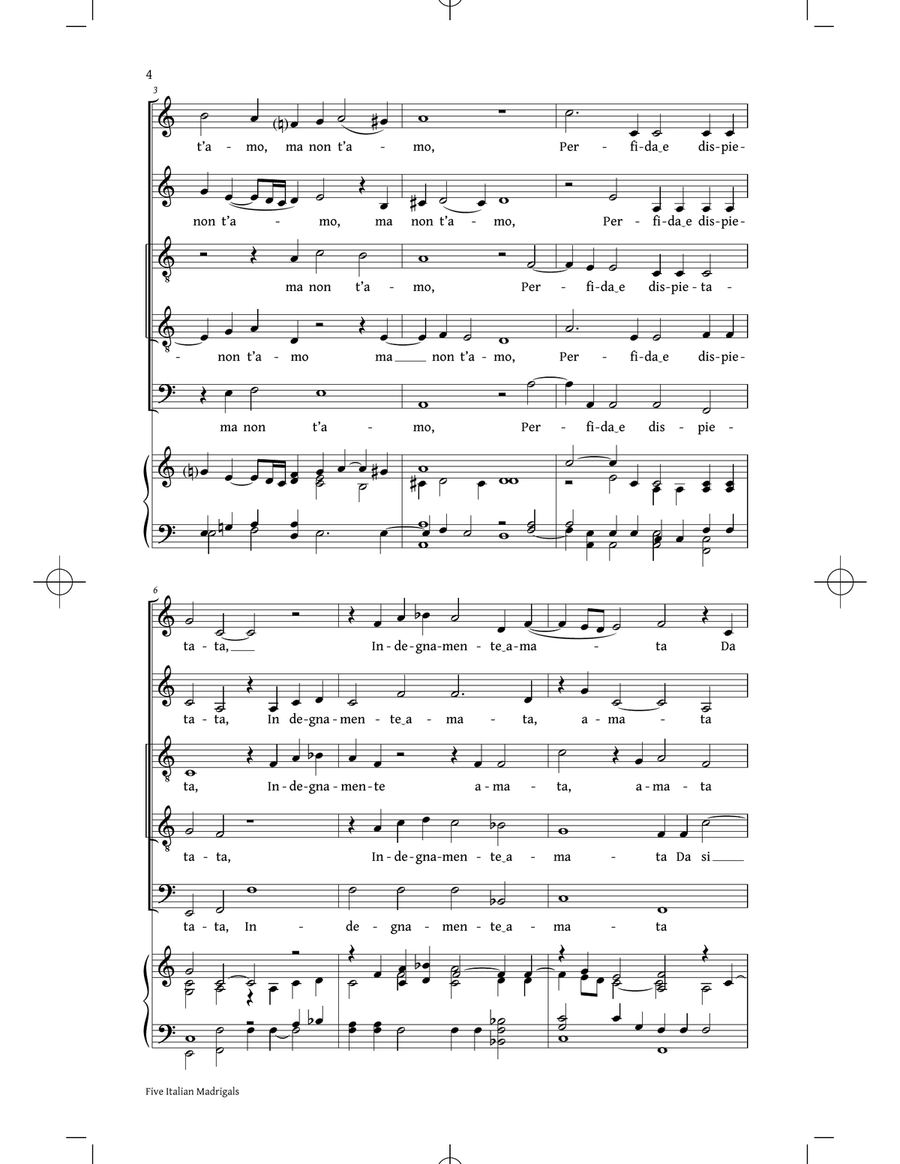 Ardo, Si, Ma Non T'Amo Ardo, Si, Ma Non T'Amo 4-Part scores gallery preview page 2