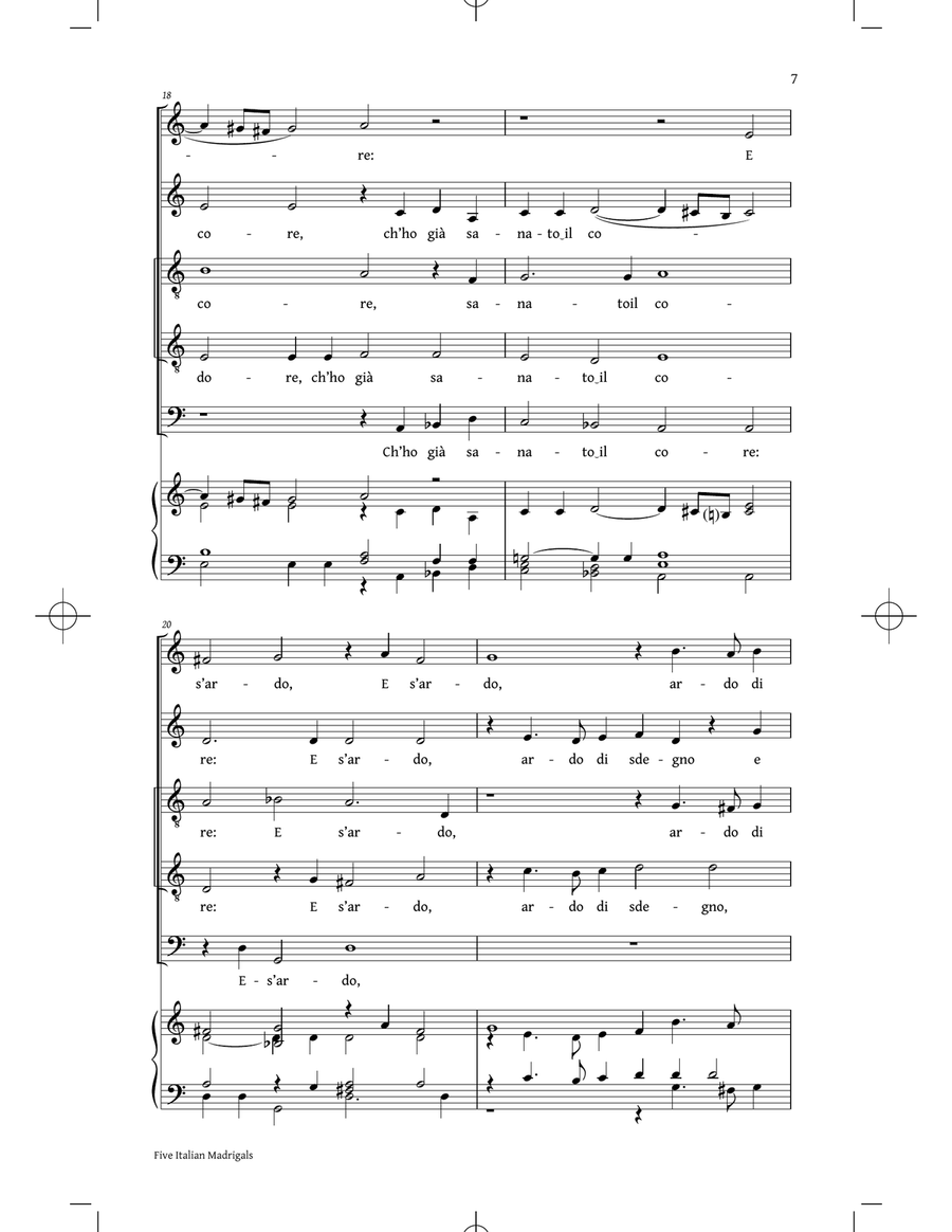 Ardo, Si, Ma Non T'Amo Ardo, Si, Ma Non T'Amo 4-Part scores gallery preview page 5