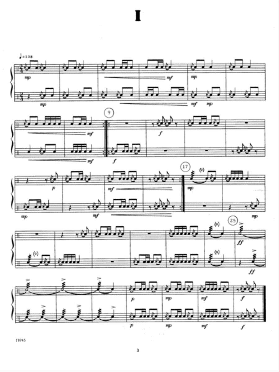 12 Duets For The Intermediate Snare Drummer Snare Drum scores gallery preview page 3