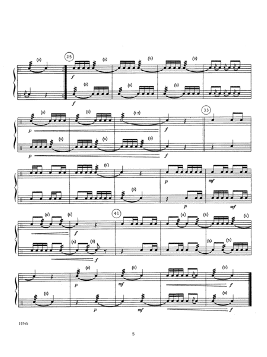 12 Duets For The Intermediate Snare Drummer Snare Drum scores gallery preview page 5