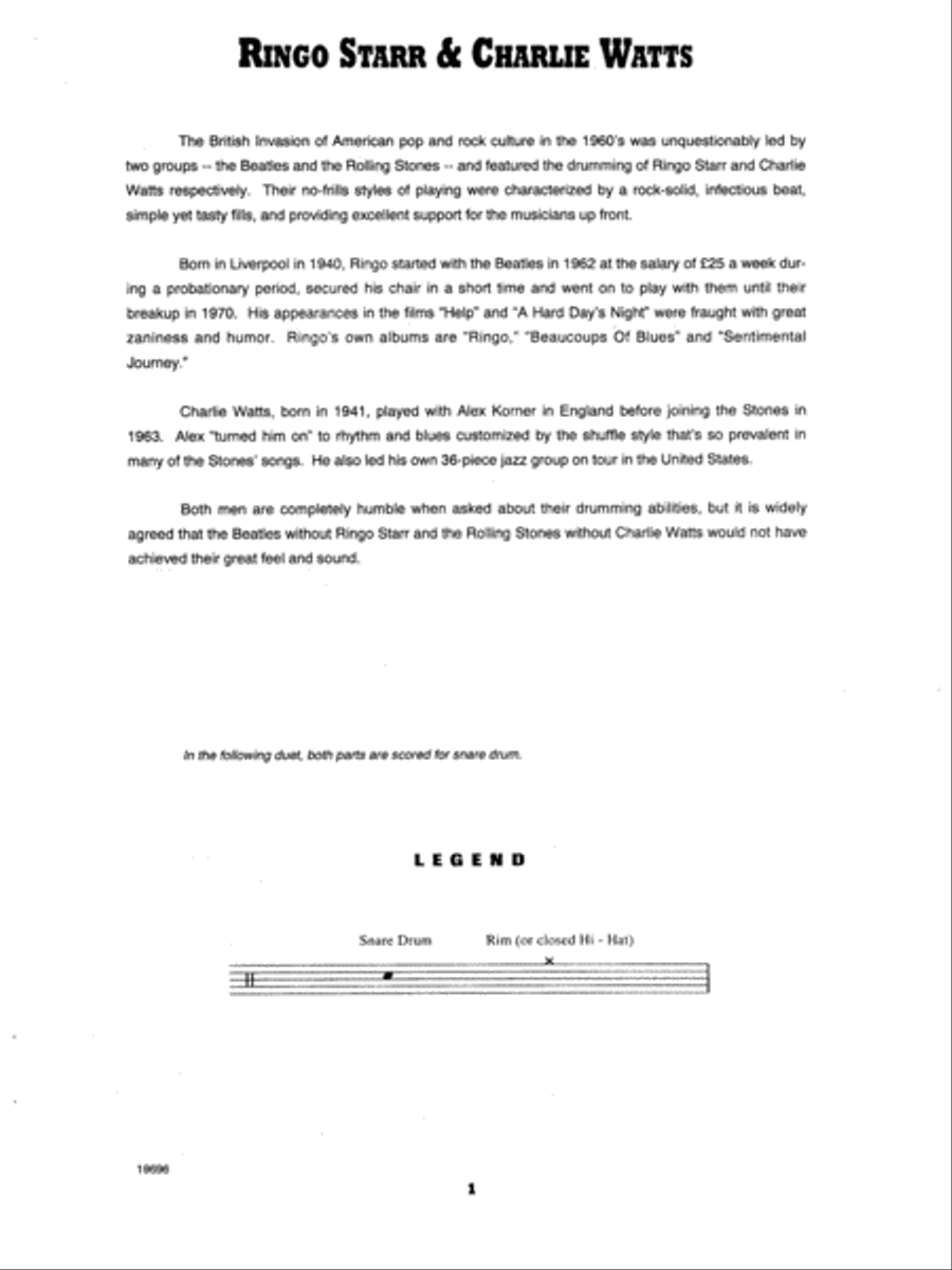 Legends Of Percussion, Duet Edition Percussion scores gallery preview page 2