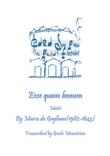 Marco da Gagliano - Ecce quam bonum (Motet)