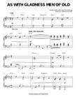 As With Gladness Men Of Old [Jazz version]