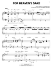For Heaven's Sake (arr. Brent Edstrom)