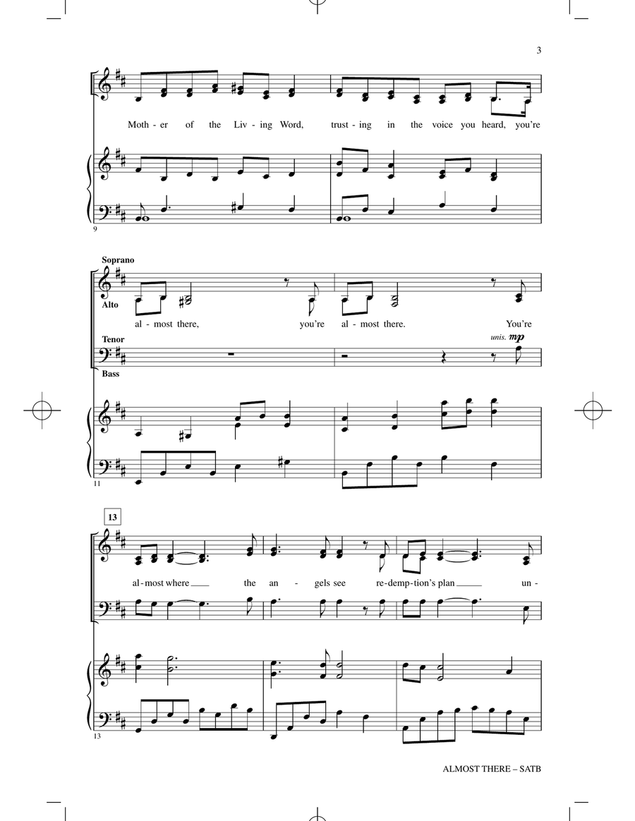 Almost There Almost There 4-Part scores gallery preview page 2