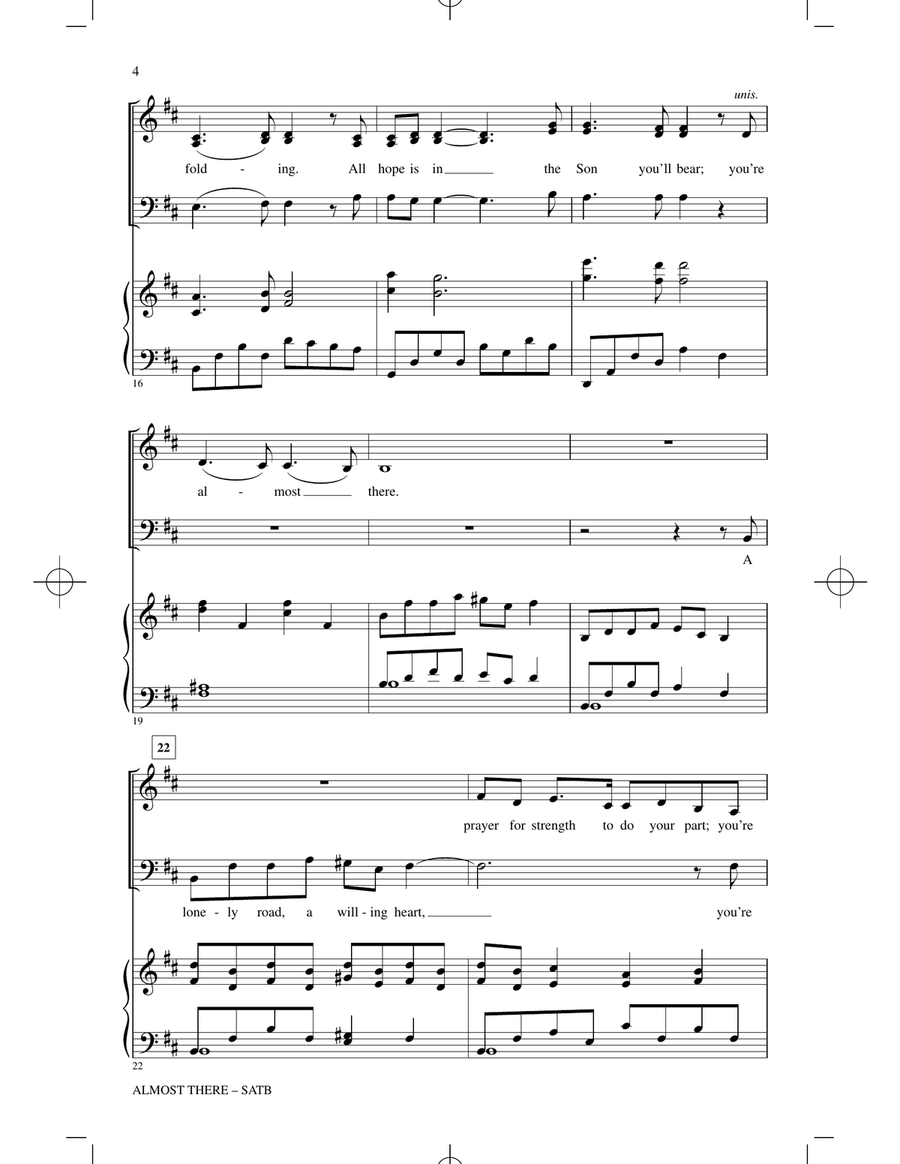 Almost There Almost There 4-Part scores gallery preview page 3