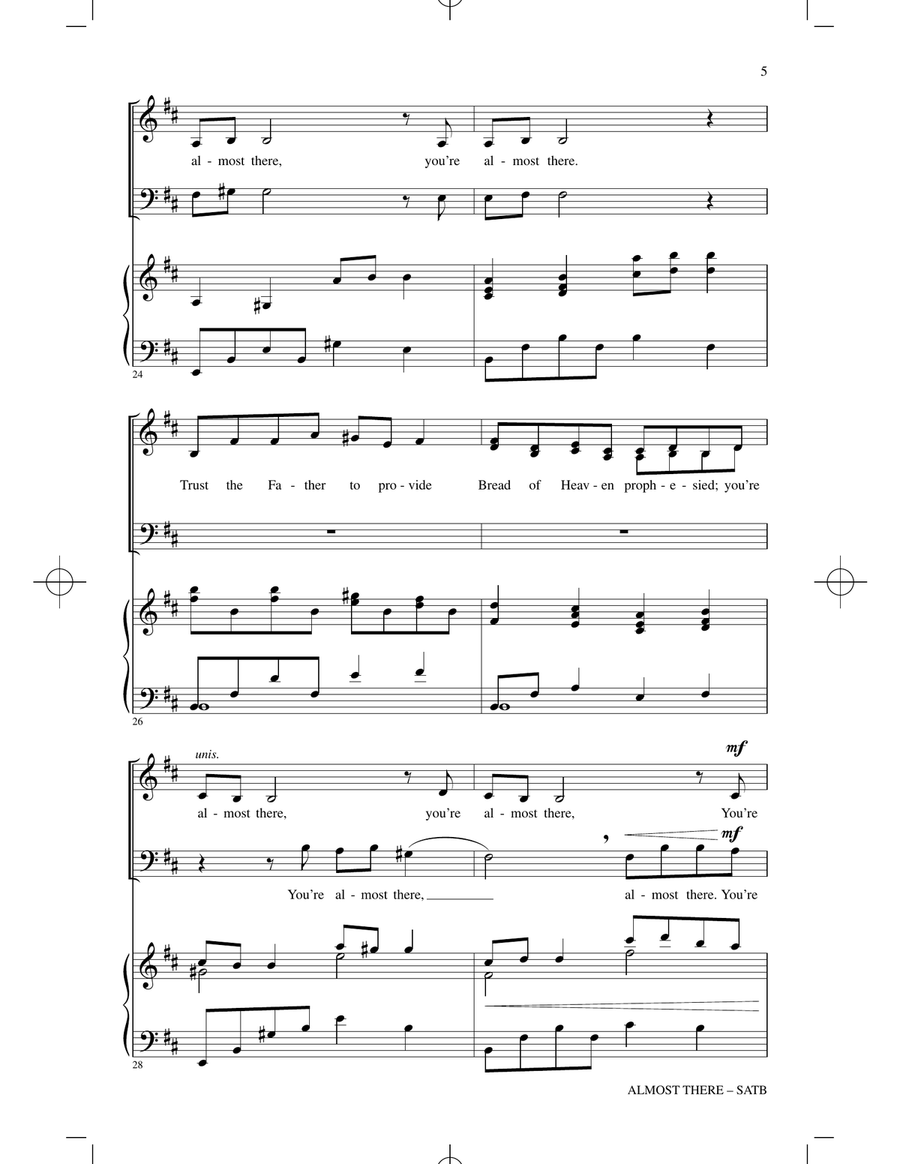 Almost There Almost There 4-Part scores gallery preview page 4