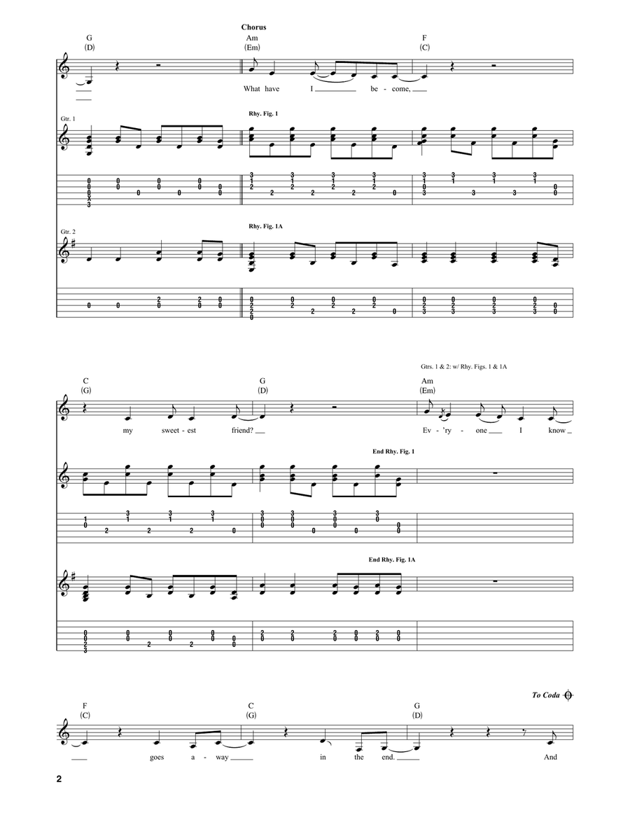 Hurt (Quiet) Hurt (Quiet) Electric Guitar scores gallery preview page 2