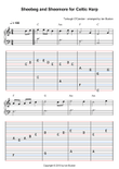 Sheebeg and Sheemore for Celtic or Folk Harp with Chords