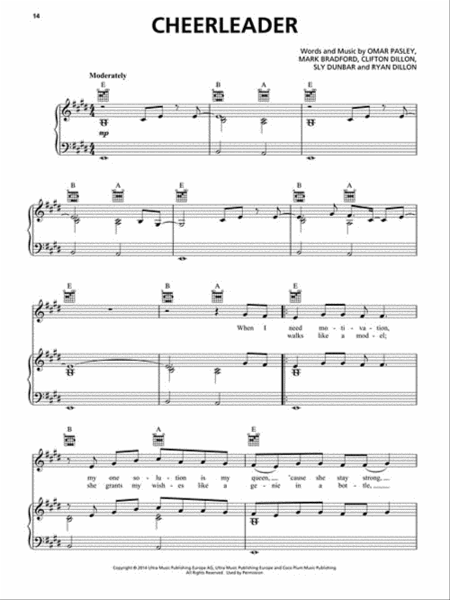 Top Hits of 2015 Piano, Vocal, Guitar scores gallery preview page 3