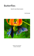 Butterflies for two flutes & piano