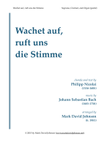 Wachet auf, ruft uns die Stimme