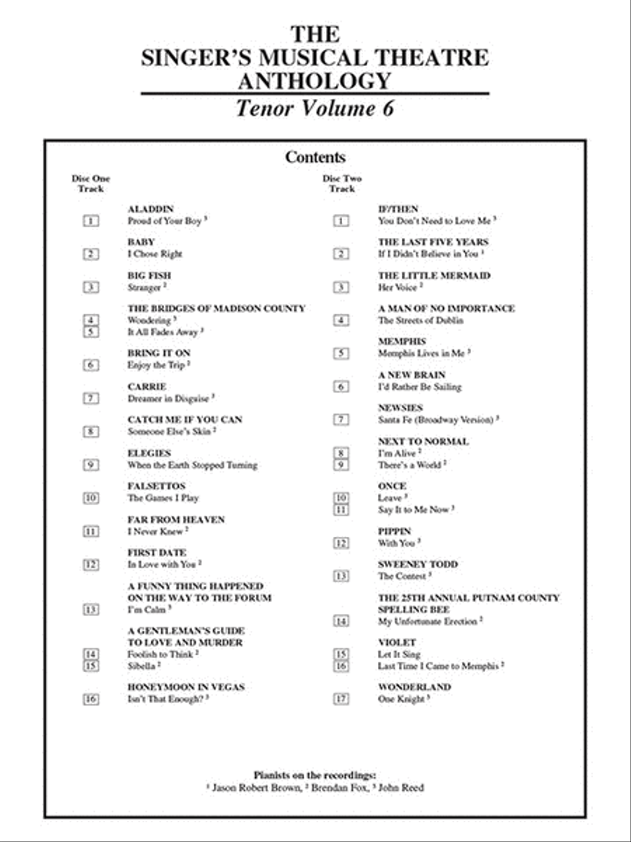 The Singer's Musical Theatre Anthology – Volume 6 Voice scores gallery preview page 2