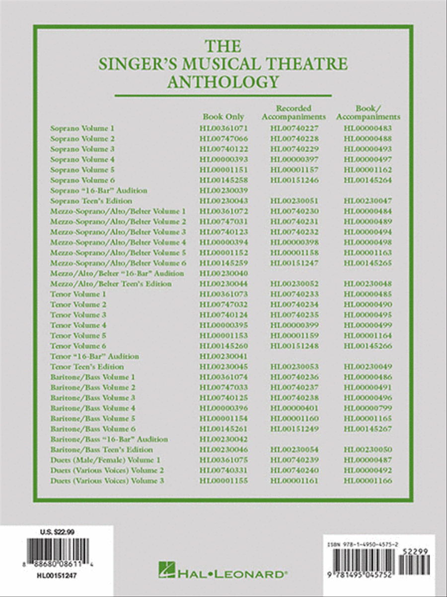 The Singer's Musical Theatre Anthology – Volume 6 Voice scores gallery preview page 3