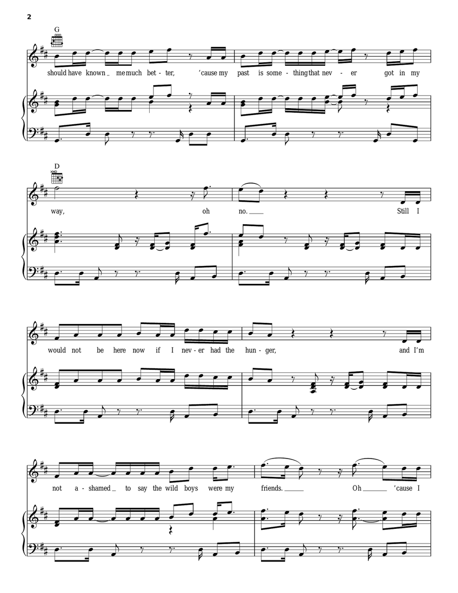 Keeping The Faith Keeping The Faith Piano, Vocal, Guitar scores gallery preview page 2