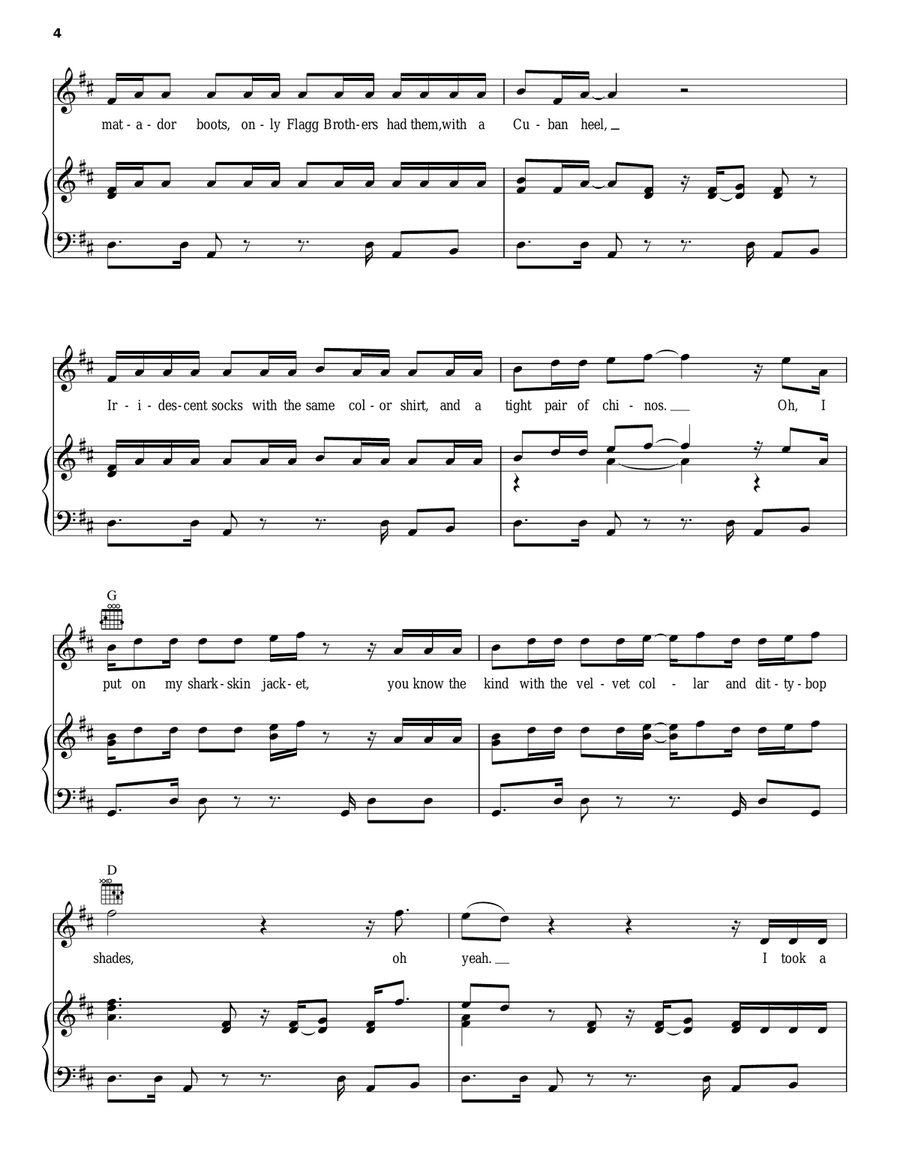 Keeping The Faith Keeping The Faith Piano, Vocal, Guitar scores gallery preview page 4