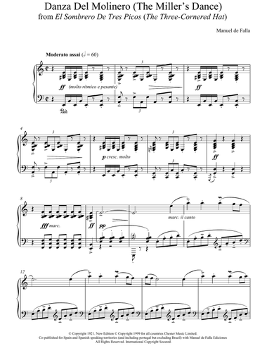 Danza Del Molinero ('The Miller's Dance') (From El Sombrero De Tres Picos ('The Three-Cornered Hat')
