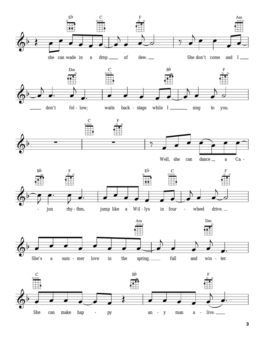Sugar Magnolia Sugar Magnolia Ukulele scores gallery preview page 3