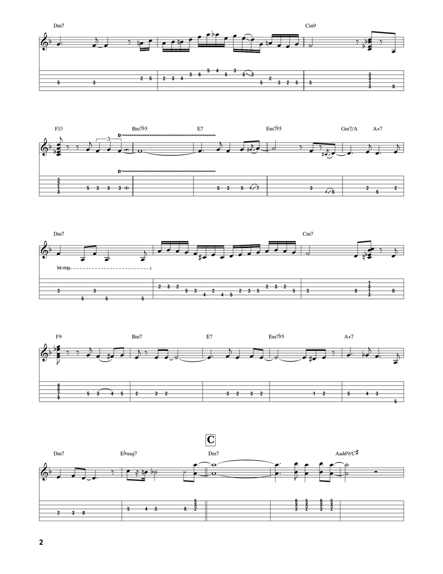 How Insensitive (Insensatez) Electric Guitar scores gallery preview page 2
