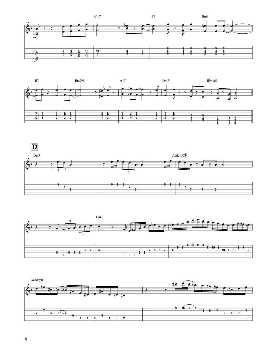 How Insensitive (Insensatez) Electric Guitar scores gallery preview page 4