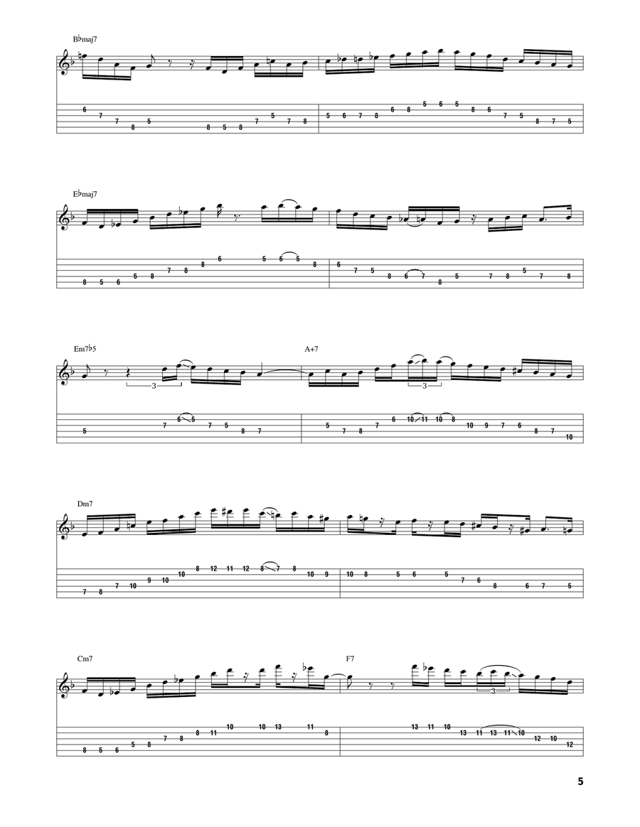 How Insensitive (Insensatez) Electric Guitar scores gallery preview page 5