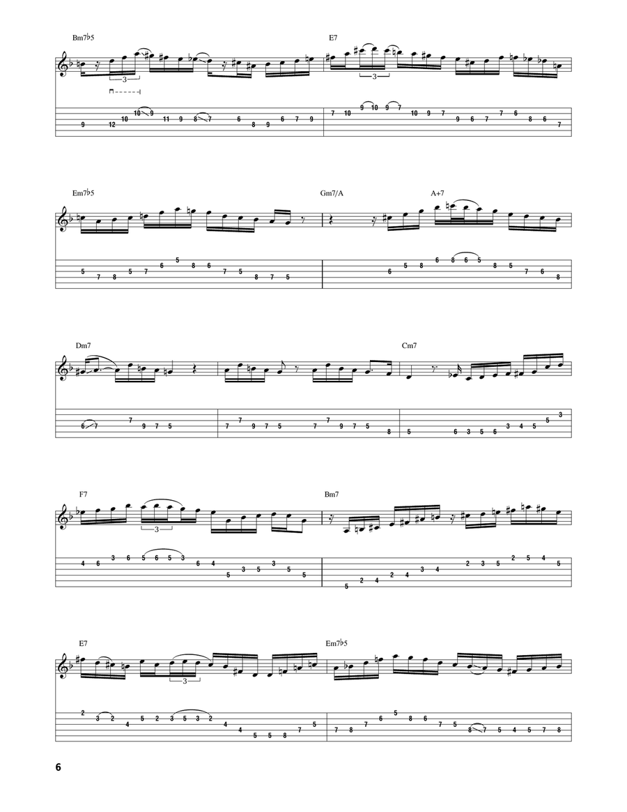 How Insensitive (Insensatez) Electric Guitar scores gallery preview page 6