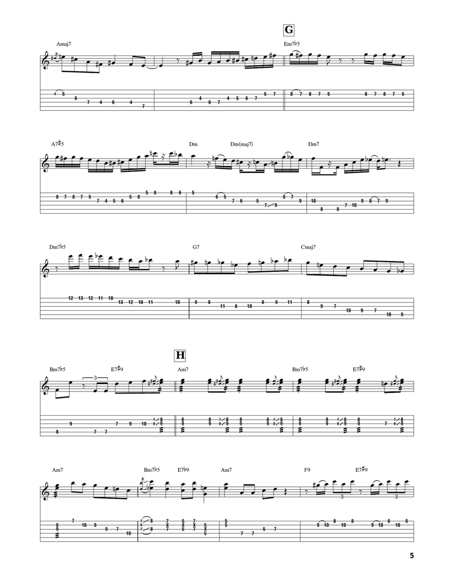 Alone Together Alone Together Electric Guitar scores gallery preview page 5