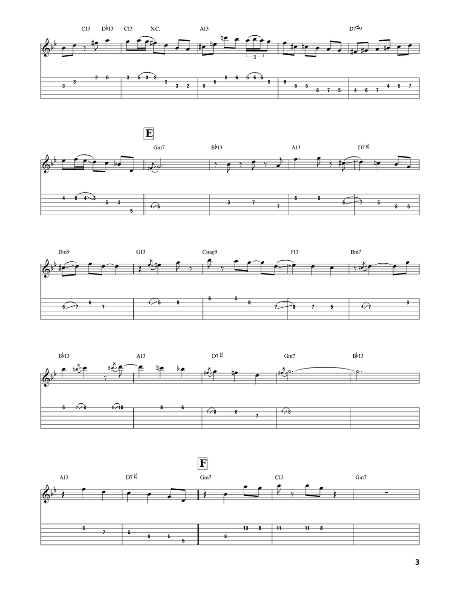 Waltz For Geri Waltz For Geri Electric Guitar scores gallery preview page 3