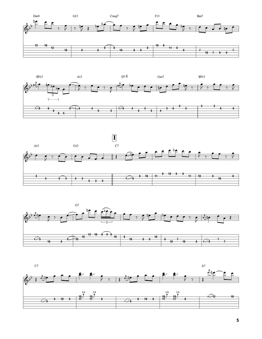 Waltz For Geri Waltz For Geri Electric Guitar scores gallery preview page 5