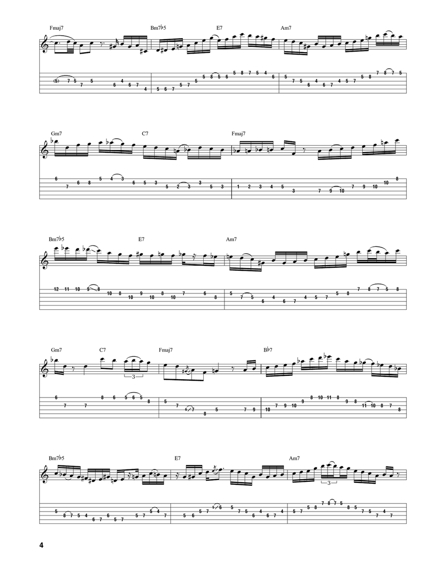 Sunny Sunny Electric Guitar scores gallery preview page 4