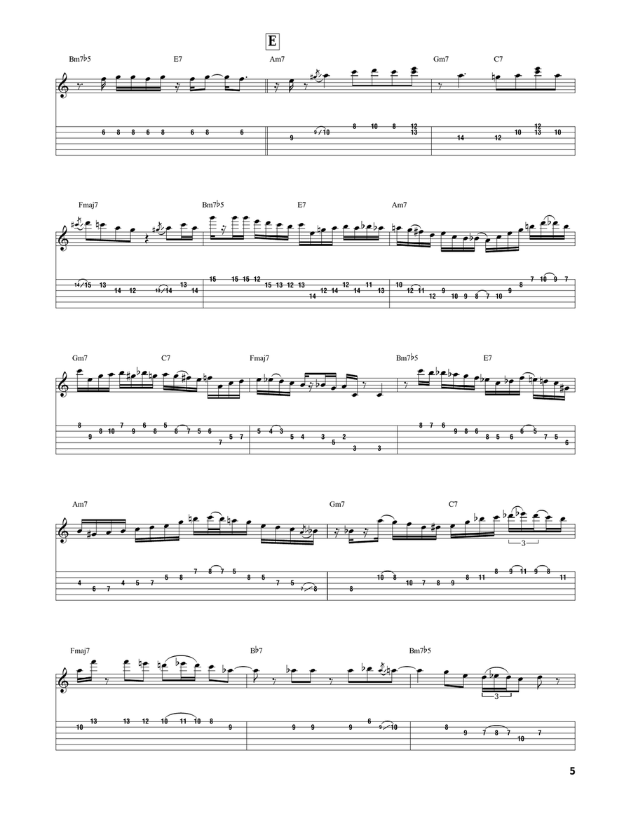 Sunny Sunny Electric Guitar scores gallery preview page 5