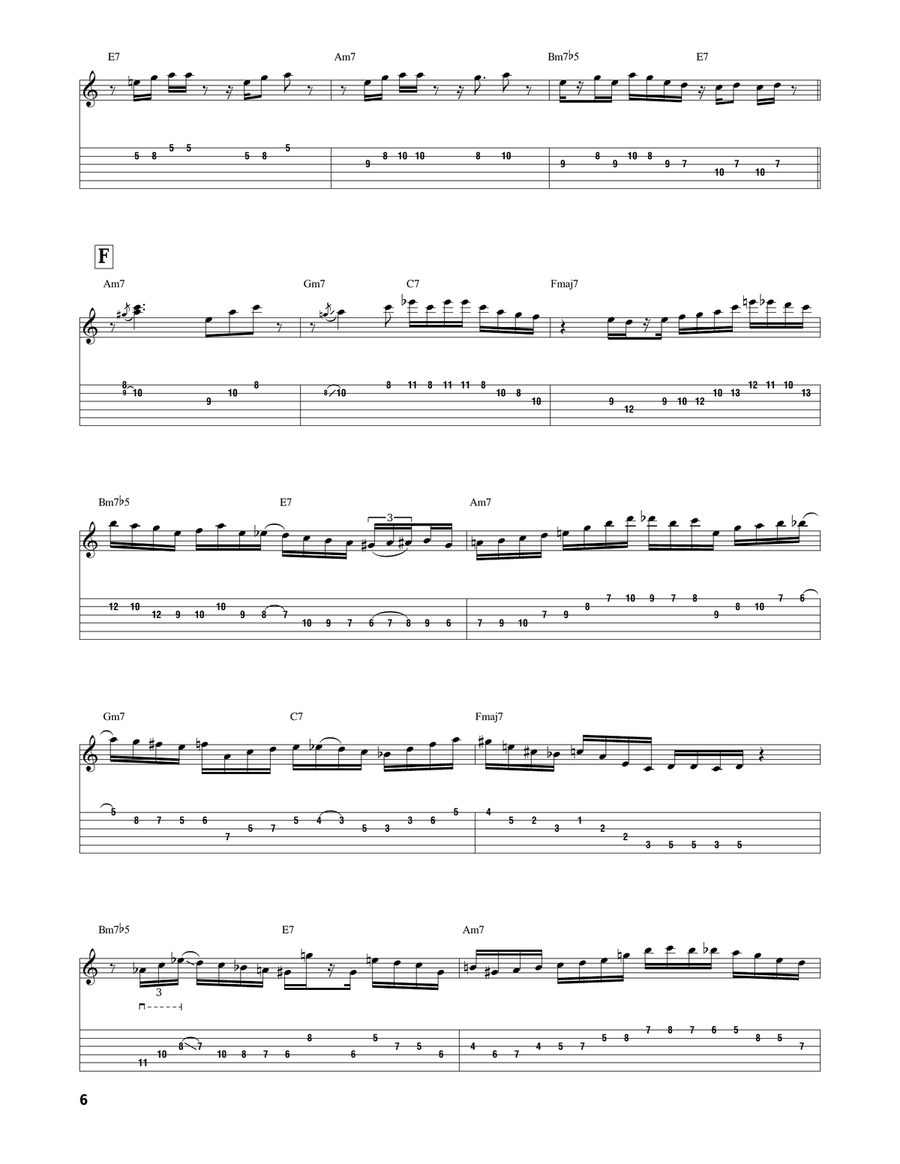 Sunny Sunny Electric Guitar scores gallery preview page 6