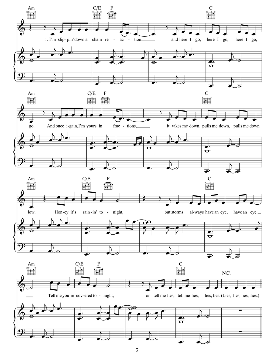 I Want You To Know (featuring Selena Gomez) Piano, Vocal, Guitar scores gallery preview page 2