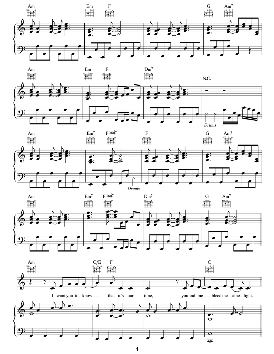 I Want You To Know (featuring Selena Gomez) Piano, Vocal, Guitar scores gallery preview page 4
