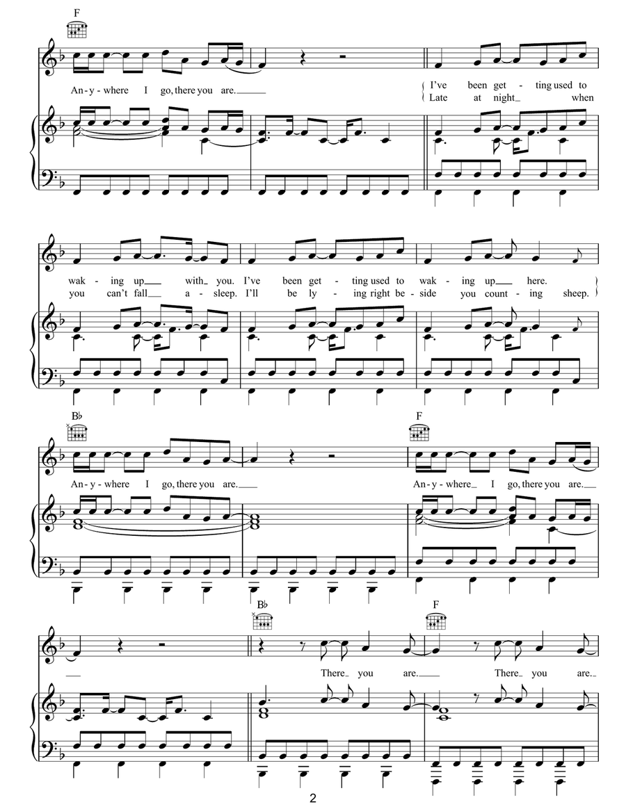 Fire And The Flood Fire And The Flood Piano, Vocal, Guitar scores gallery preview page 2