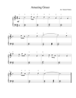 Amazing Grace - easy piano