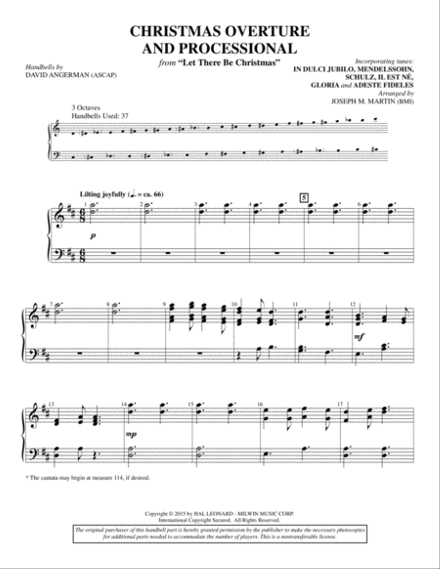 Let There Be Christmas - Handbells Choir scores gallery preview page 1
