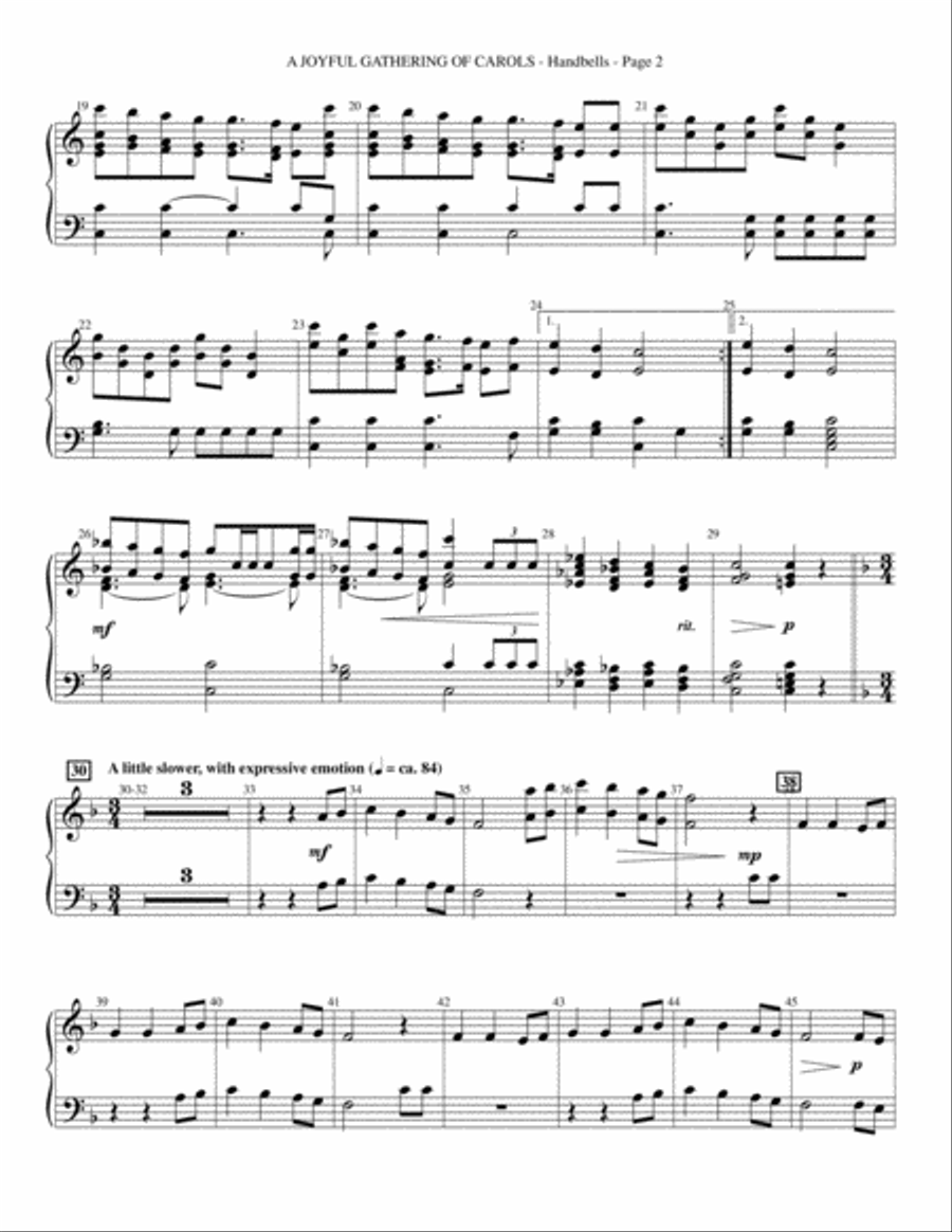Let There Be Christmas - Handbells Choir scores gallery preview page 11