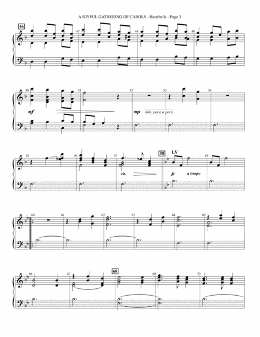 Let There Be Christmas - Handbells Choir scores gallery preview page 12