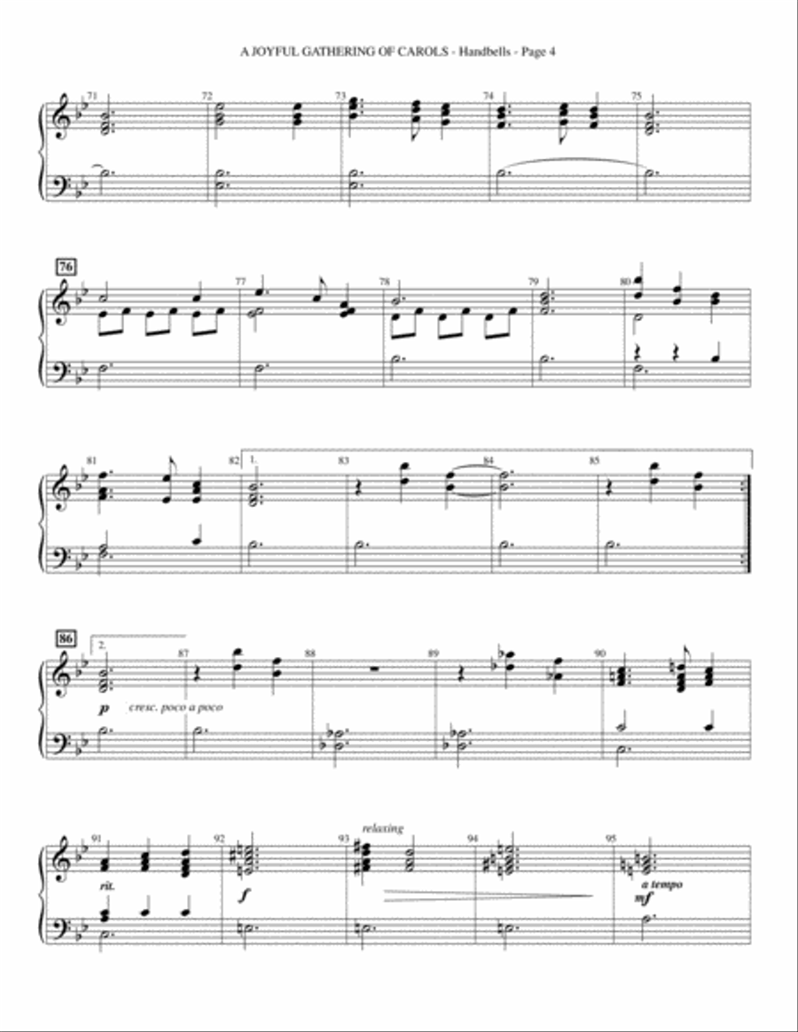 Let There Be Christmas - Handbells Choir scores gallery preview page 13