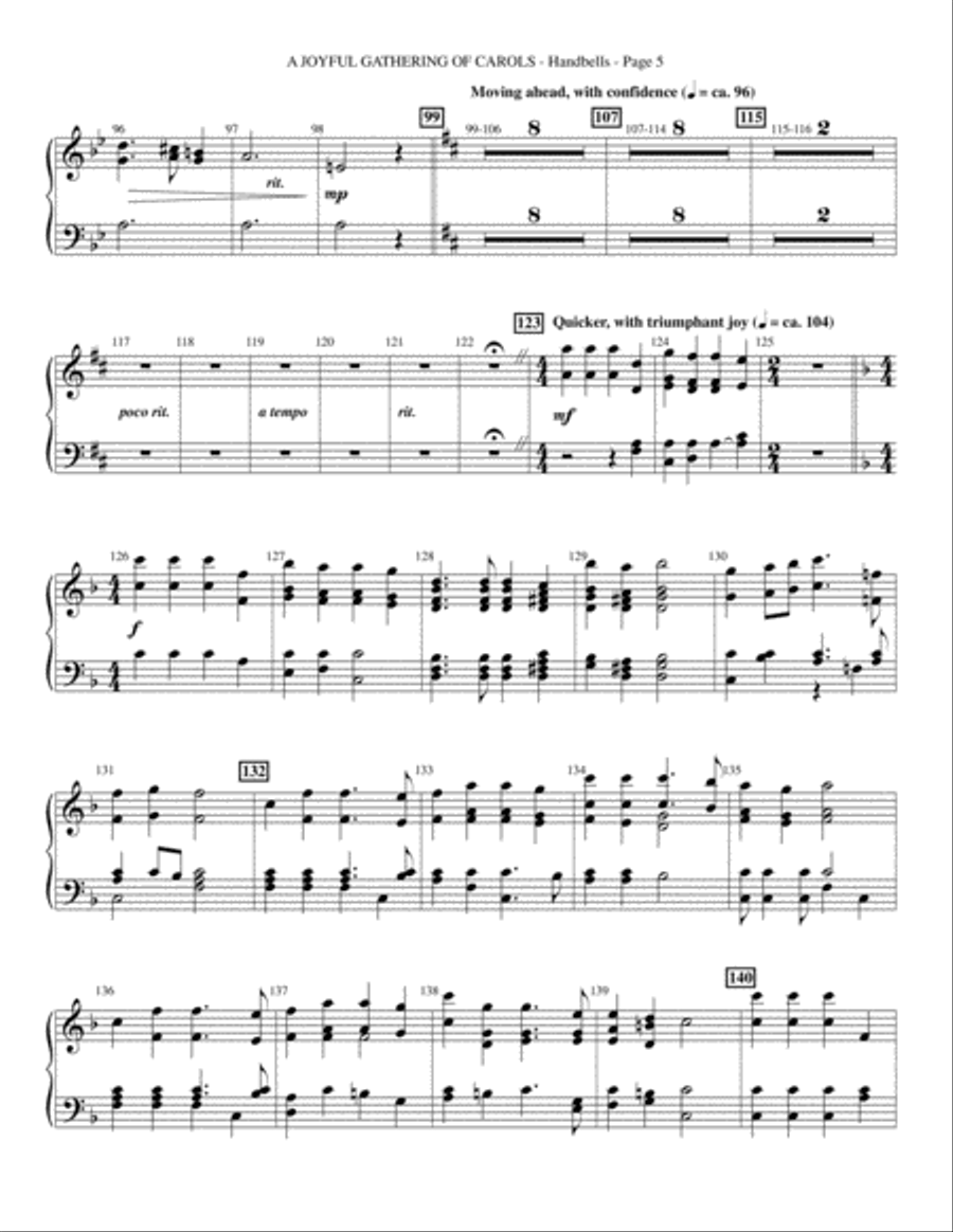 Let There Be Christmas - Handbells Choir scores gallery preview page 14