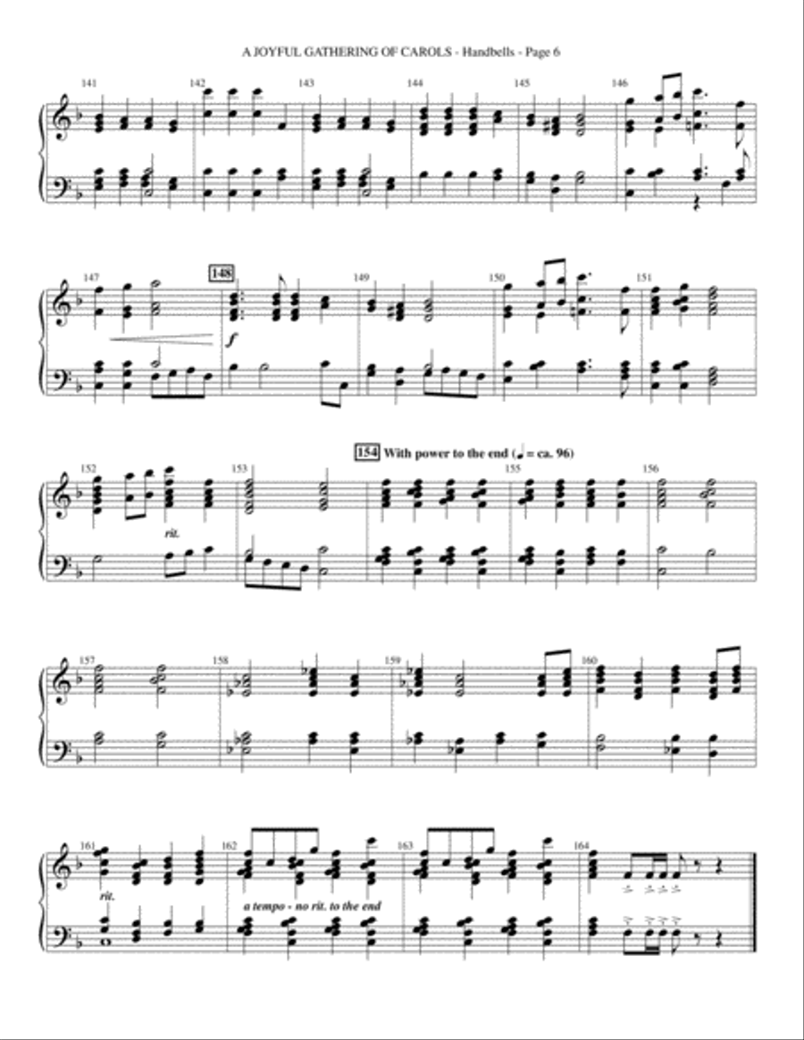 Let There Be Christmas - Handbells Choir scores gallery preview page 15