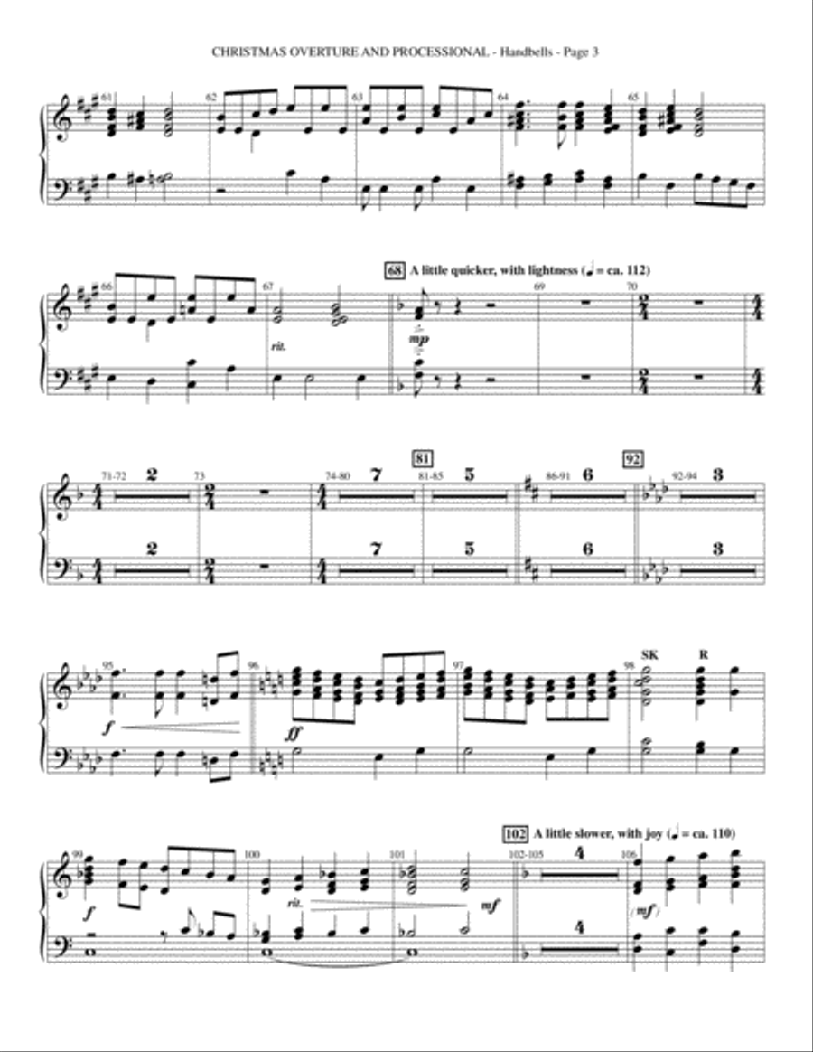 Let There Be Christmas - Handbells Choir scores gallery preview page 3