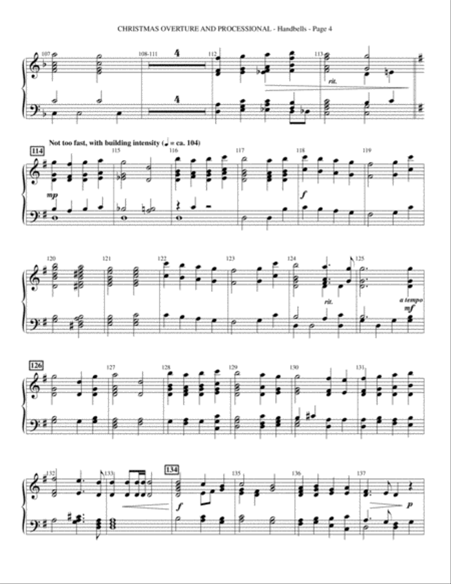 Let There Be Christmas - Handbells Choir scores gallery preview page 4