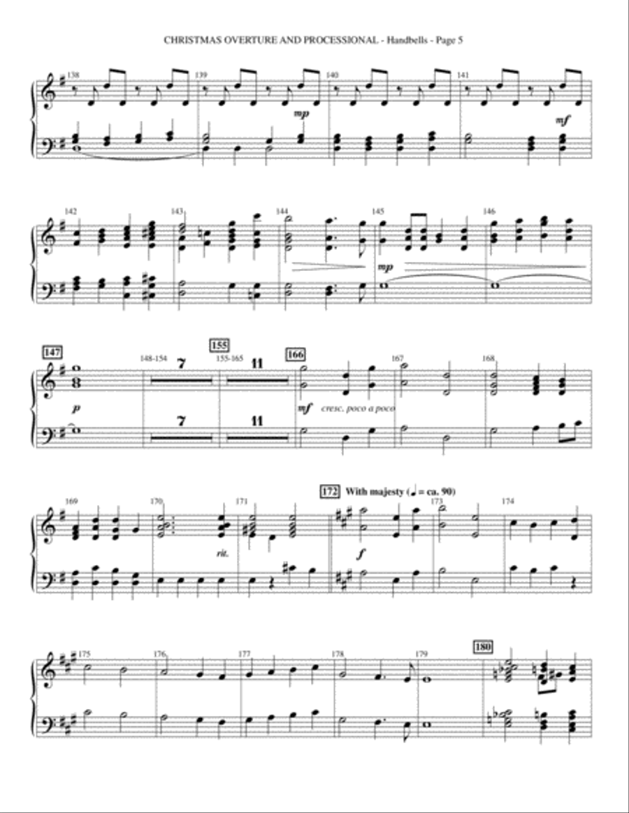 Let There Be Christmas - Handbells Choir scores gallery preview page 5