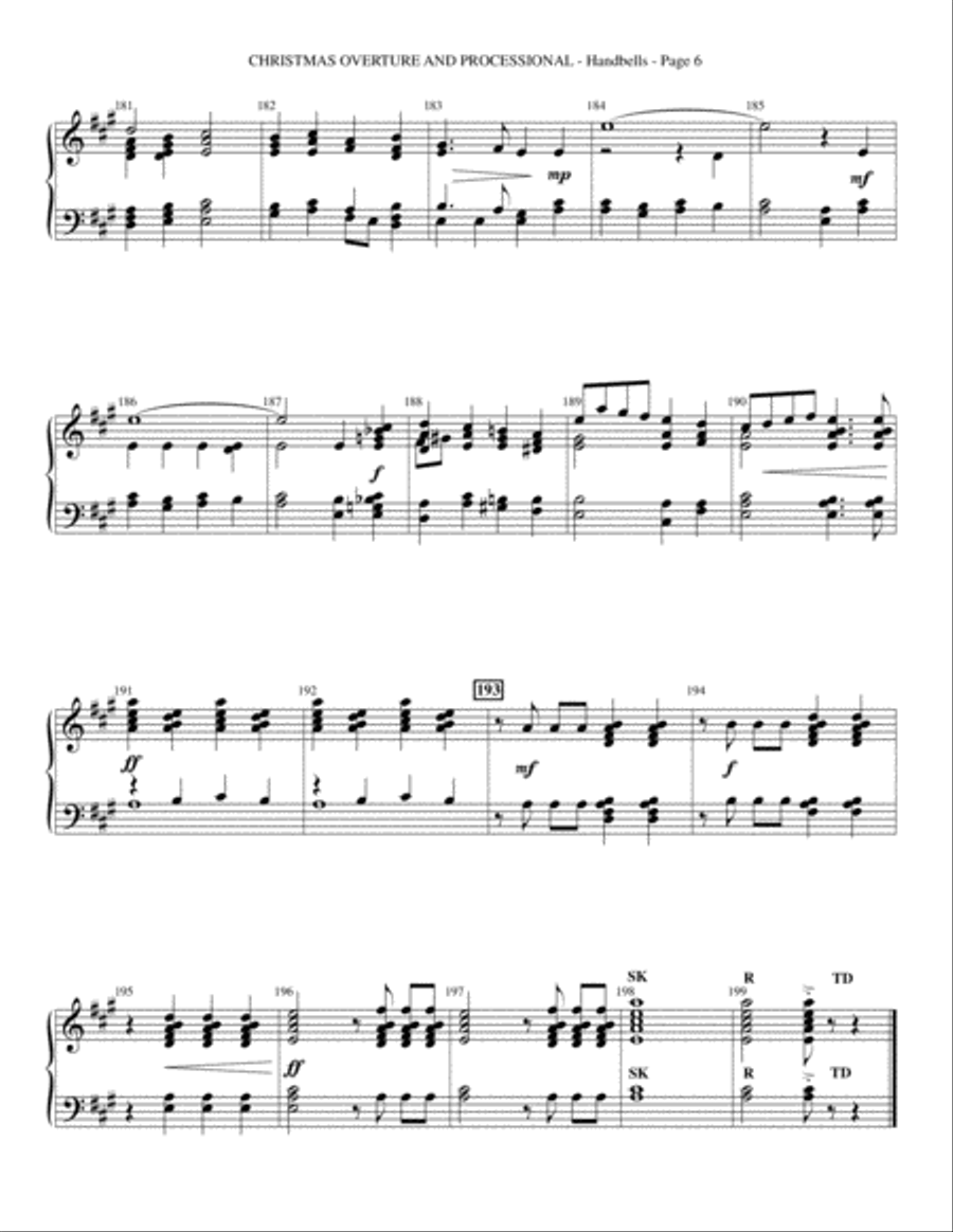 Let There Be Christmas - Handbells Choir scores gallery preview page 6